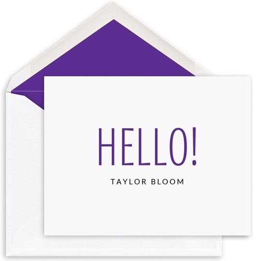 Cheerful Greetings Folded Note Cards